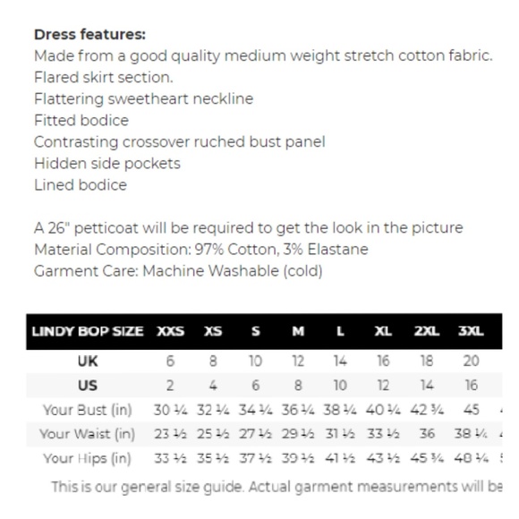 Floral Lindy Bop Ophelia Dress With *Pockets!!* - Picture 5 of 7